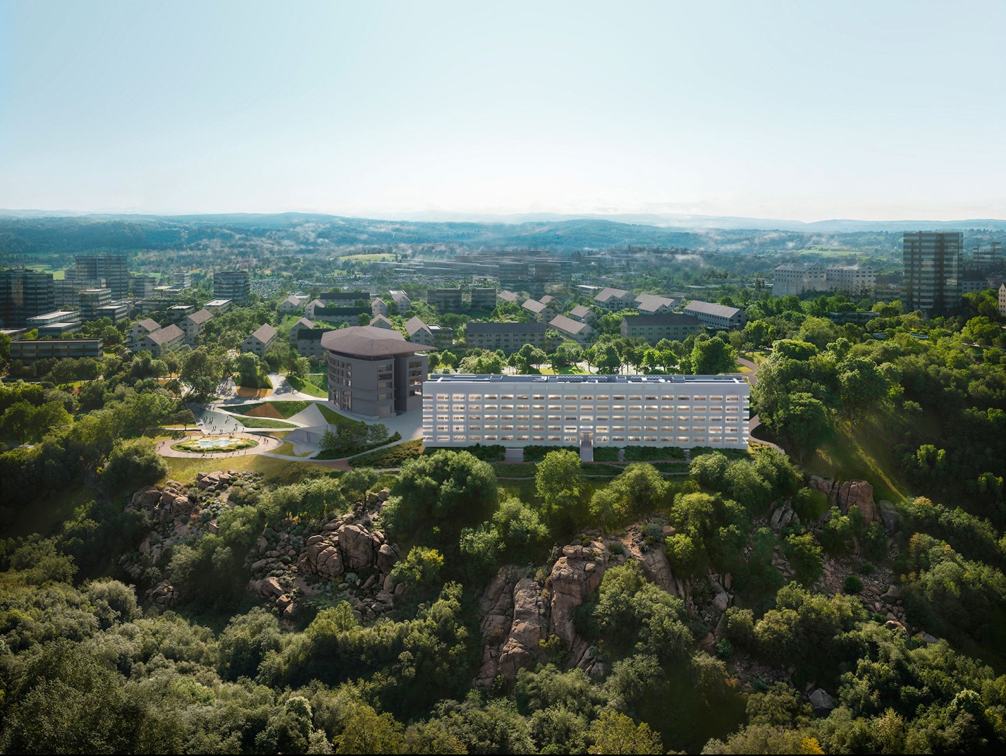 Rendering. "EU TUMO" Convergence Center by MVRDV.