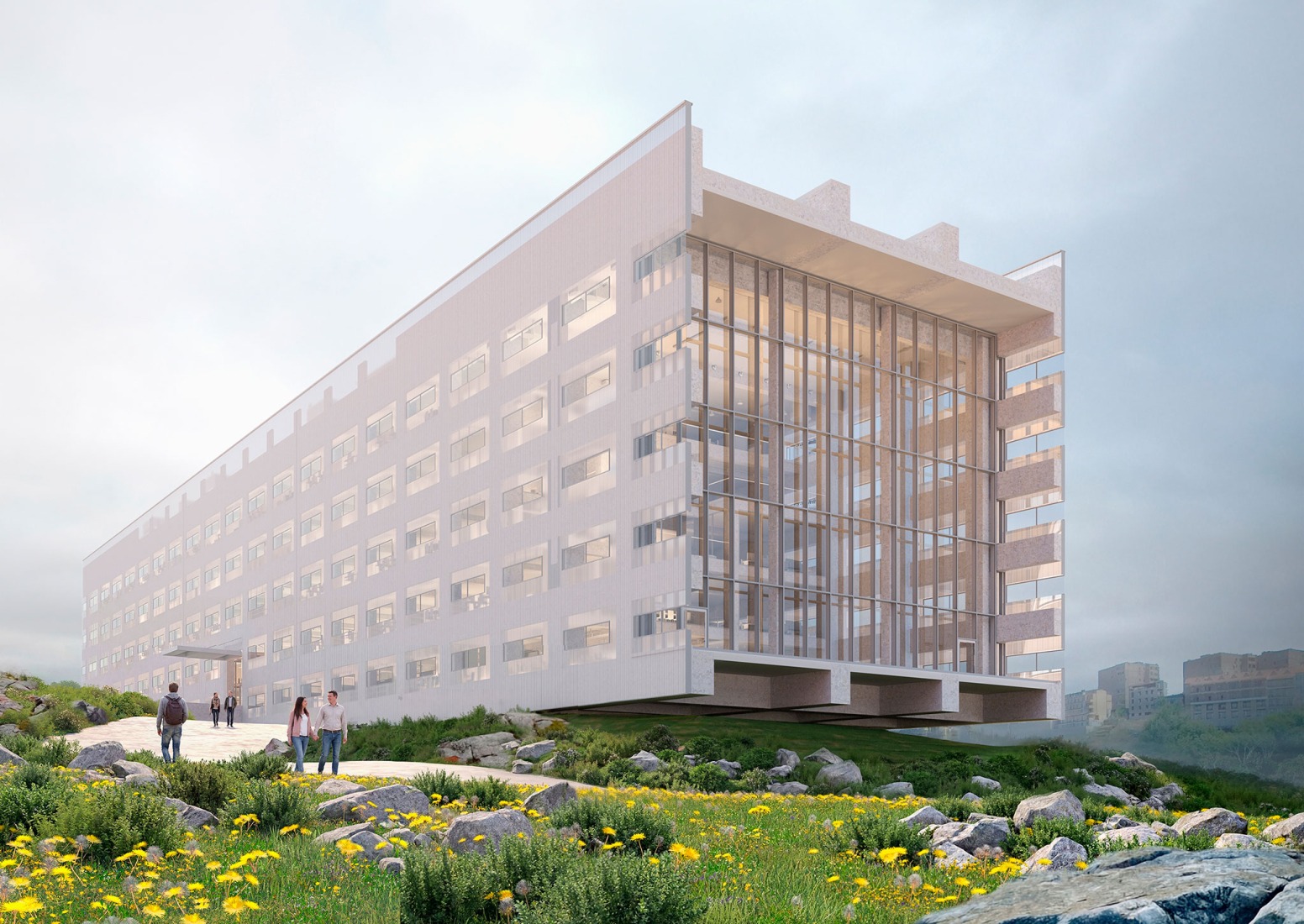 Rendering. "EU TUMO" Convergence Center by MVRDV.