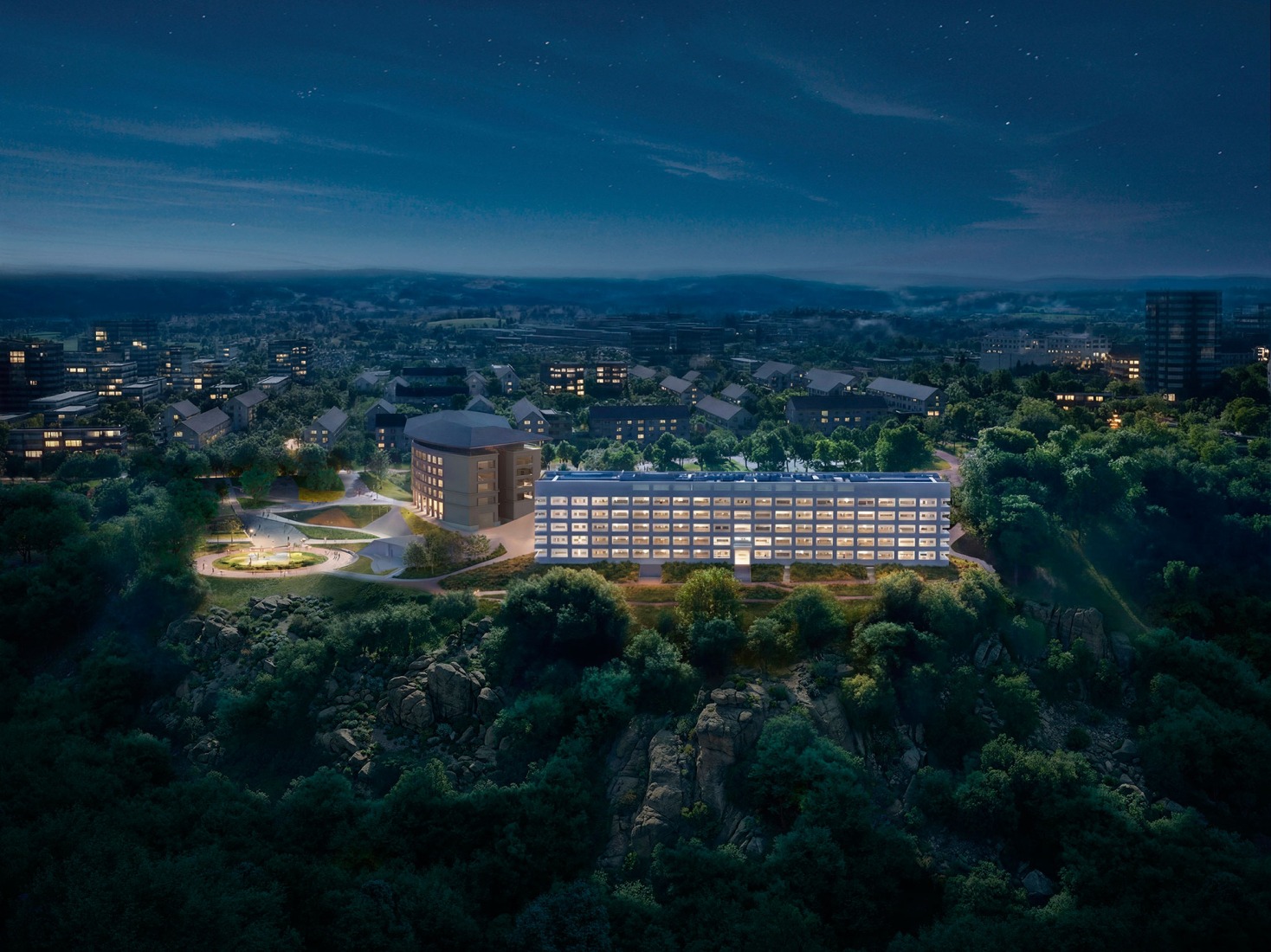 Rendering. "EU TUMO" Convergence Center by MVRDV.