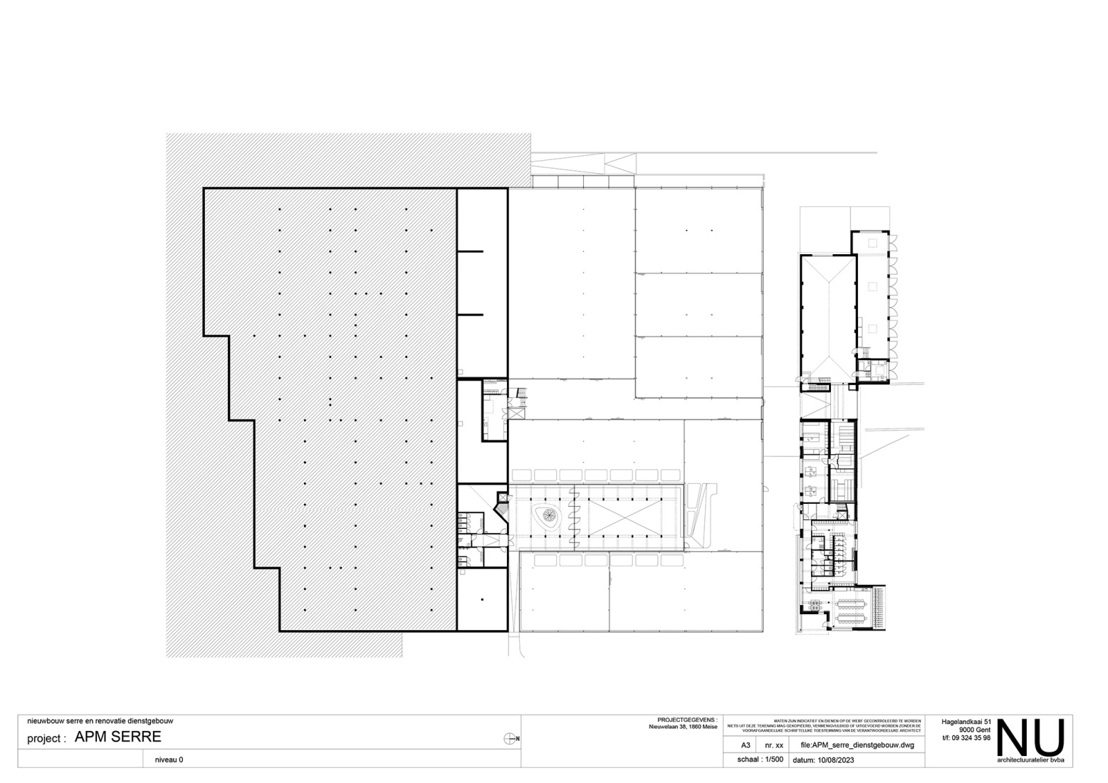 Ground floor plan. "Green Ark" by NU architectuuratelier + archipelago architects.