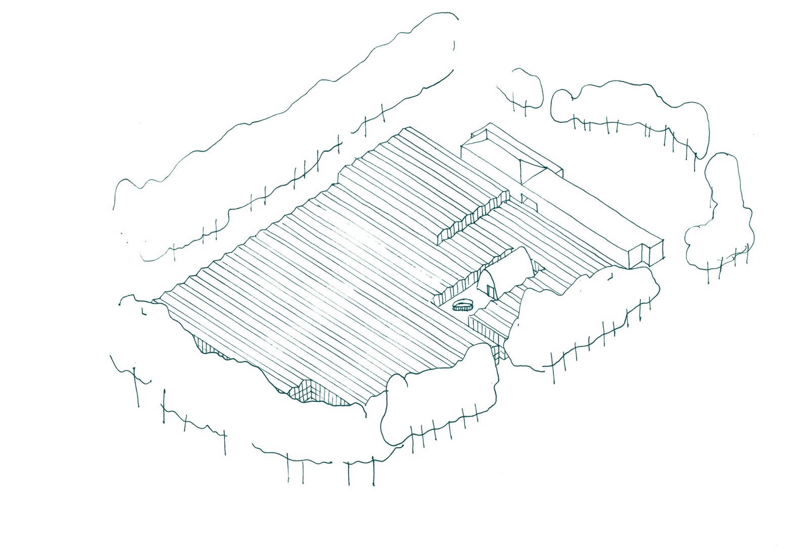Sketch. "Green Ark" by NU architectuuratelier + archipelago architects.