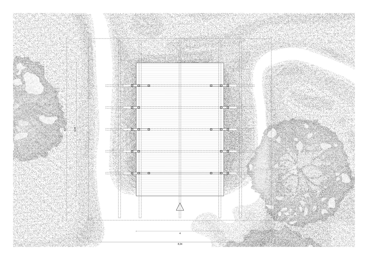 Ground floor plan. Taller Agropoético by Atelier Poem.
