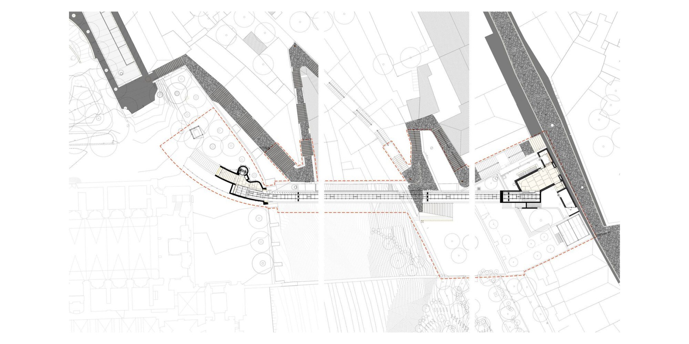 Planos de planta. Graça Funicular por Atelier Bugio.