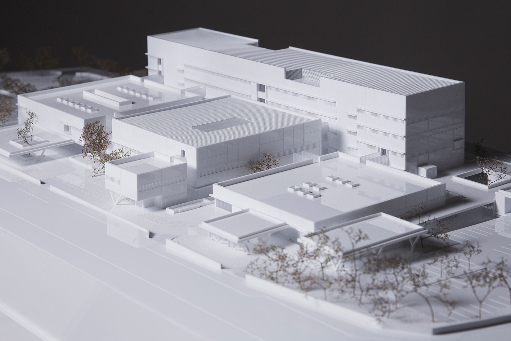 Model. Ontinyent Hospital by Contell-Martínez and Manuel Vega. Photograph by David Zarzoso.