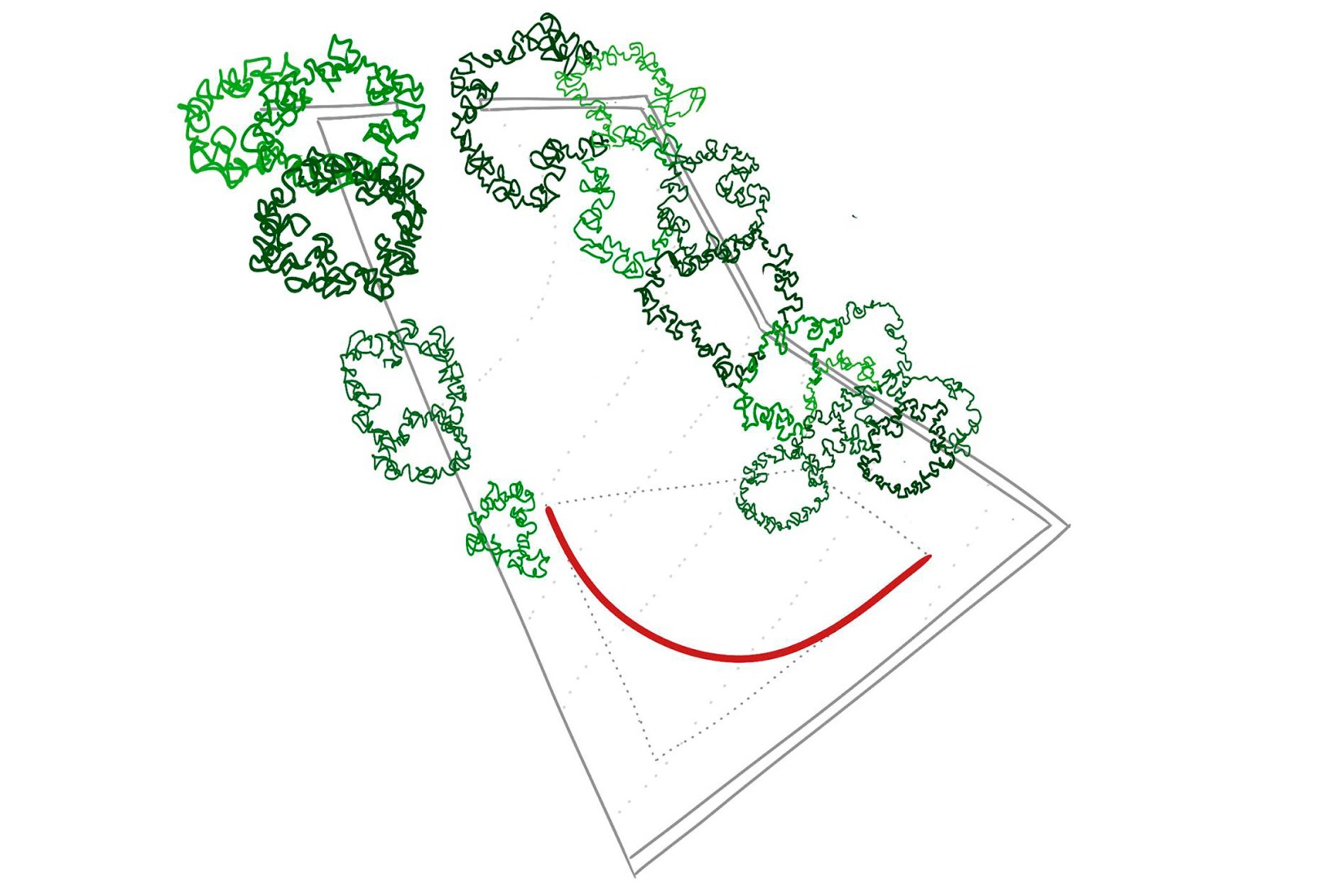 Diagrama conceptual. Vivienda unifamiliar «Big Fish» por F5 Proyectos y Arquitectura.
