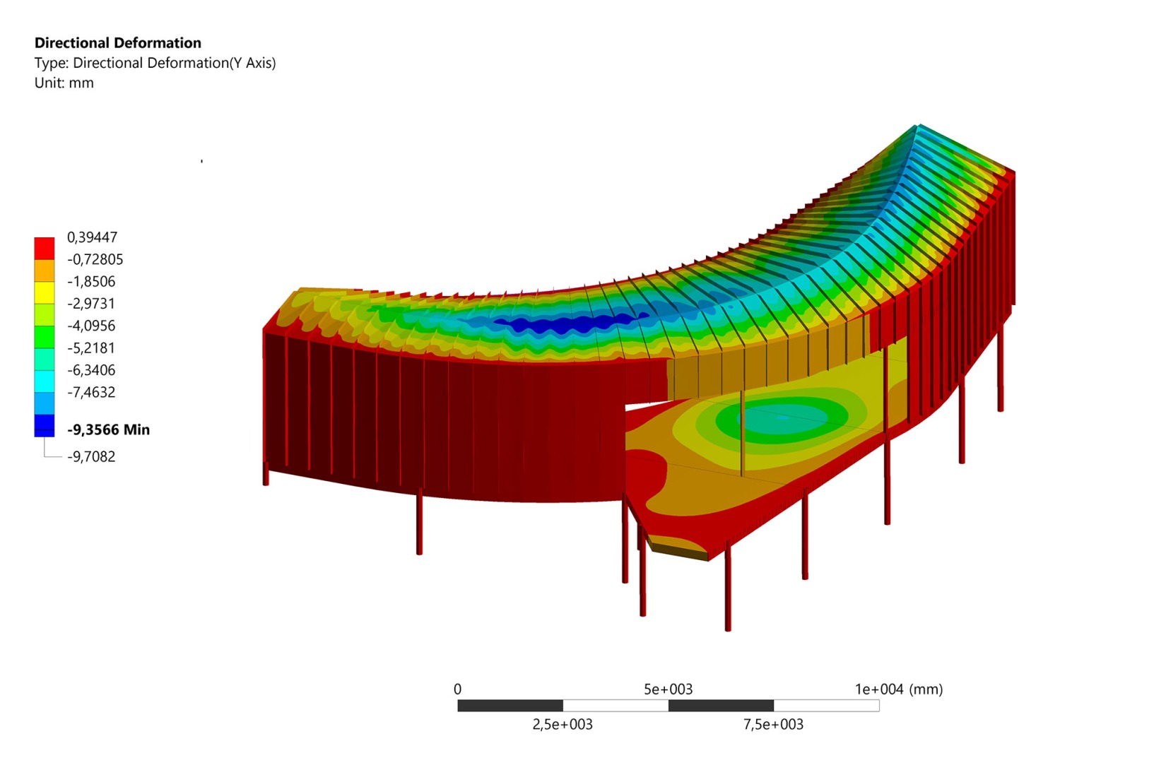 Diagrama de deformaciones. Vivienda unifamiliar «Big Fish» por F5 Proyectos y Arquitectura.