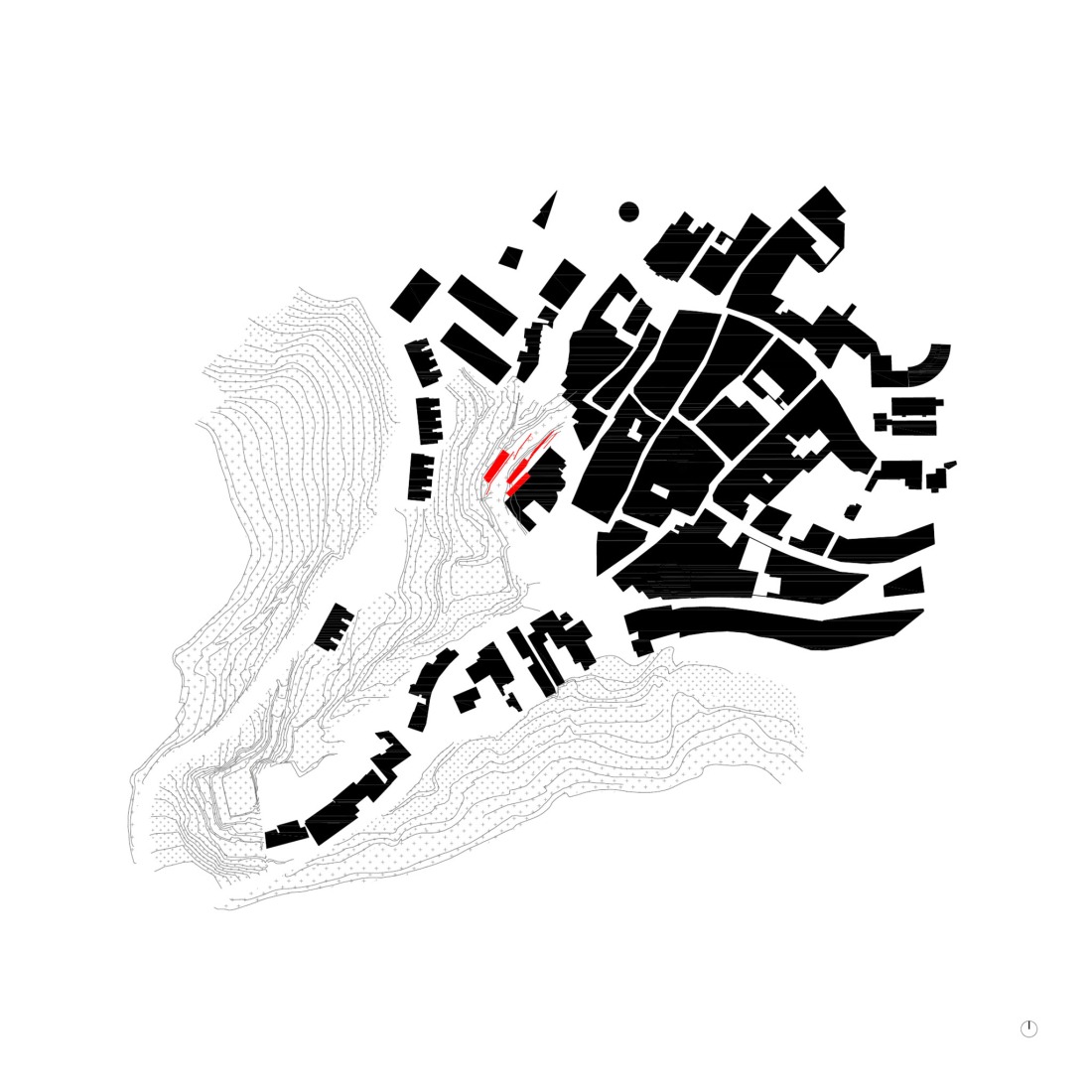 Site plan. "Font del Rector" by Carles Enrich Studio.
