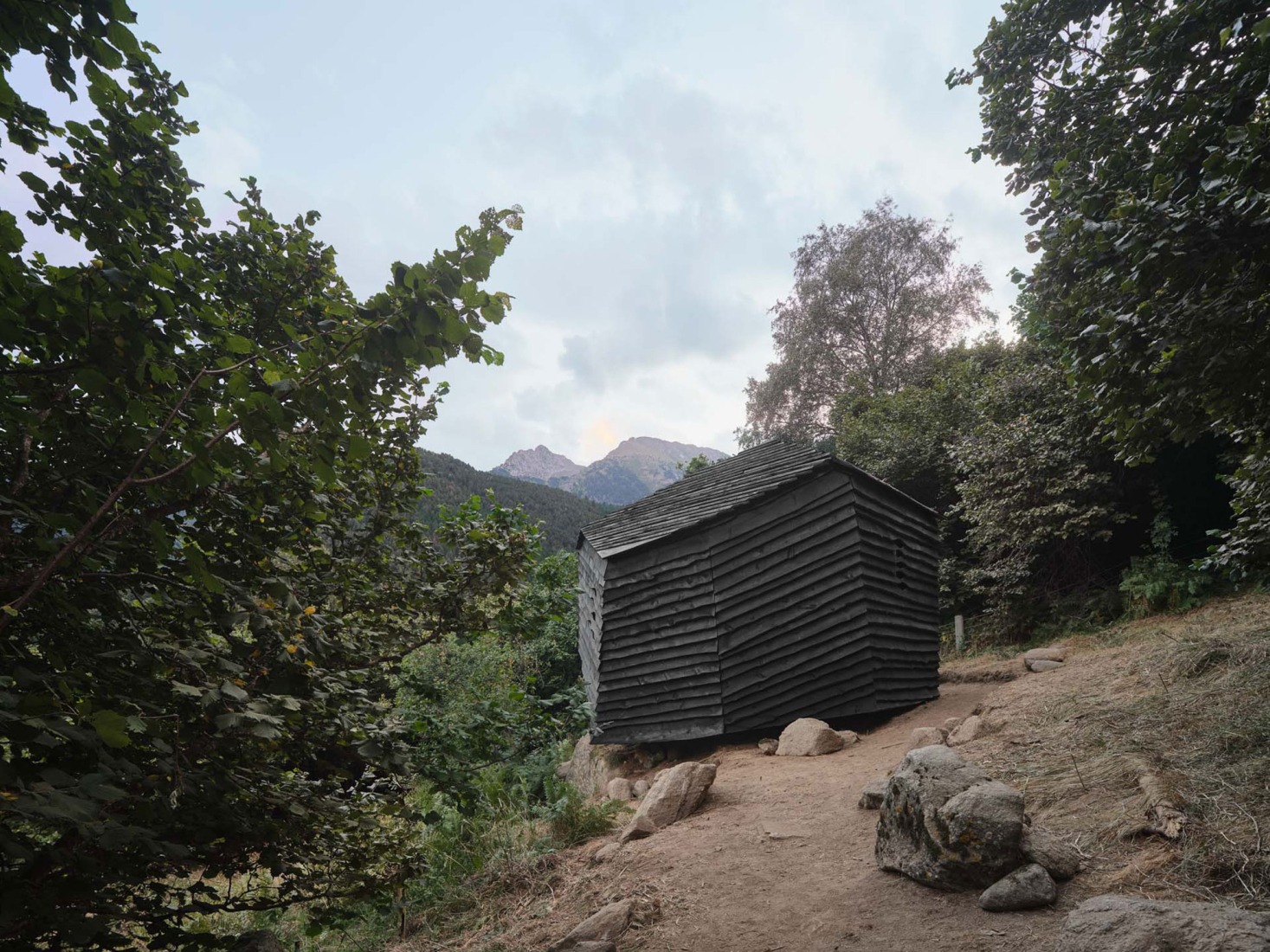 Cabaña «Forestone» por IAAC. Fotografía por Adrià Goula.