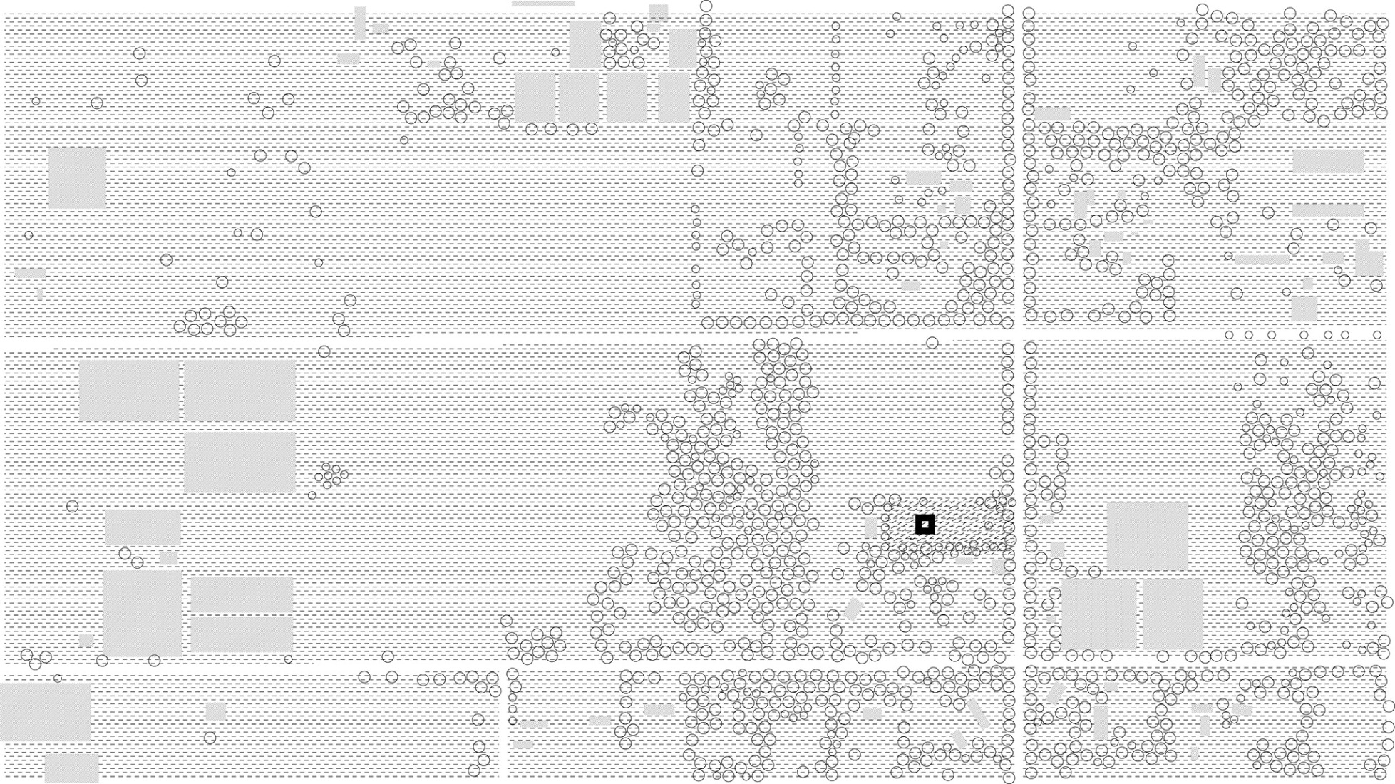 Plano de situación. «Las Casuarinas» por GAA – Grupo Abierto de arquitectura.