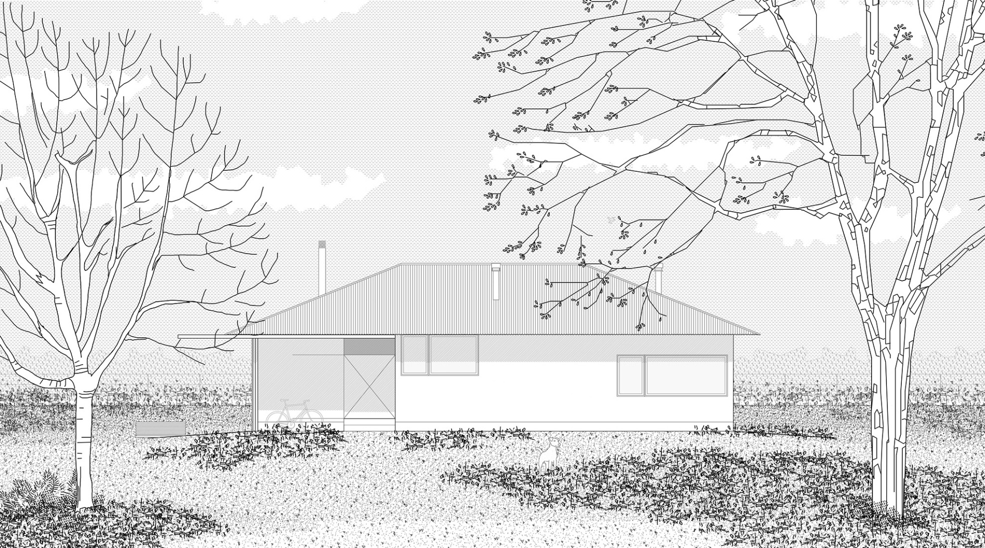 --- Alzados. «Las Casuarinas» por GAA – Grupo abierto de Arquitectura.