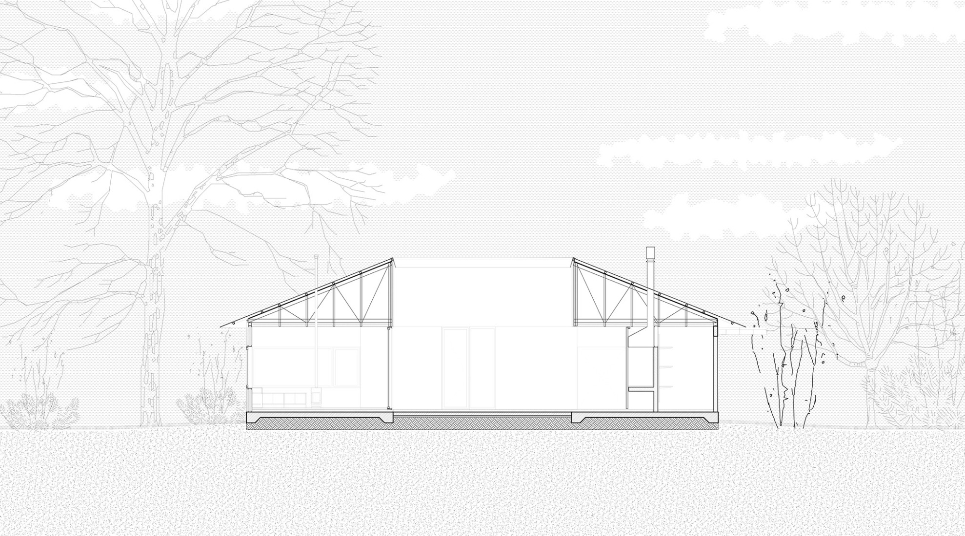 Secciones. «Las Casuarinas» por GAA – Grupo abierto de Arquitectura.