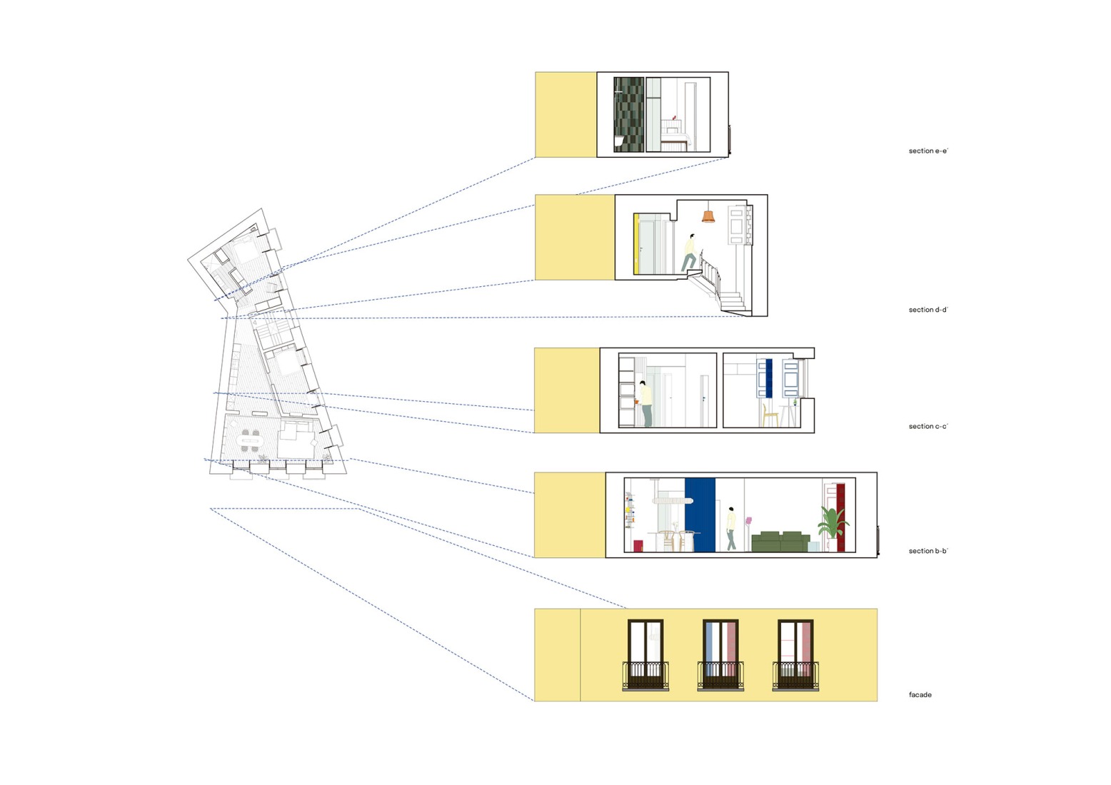 Section narrative. "EME" house by gon.