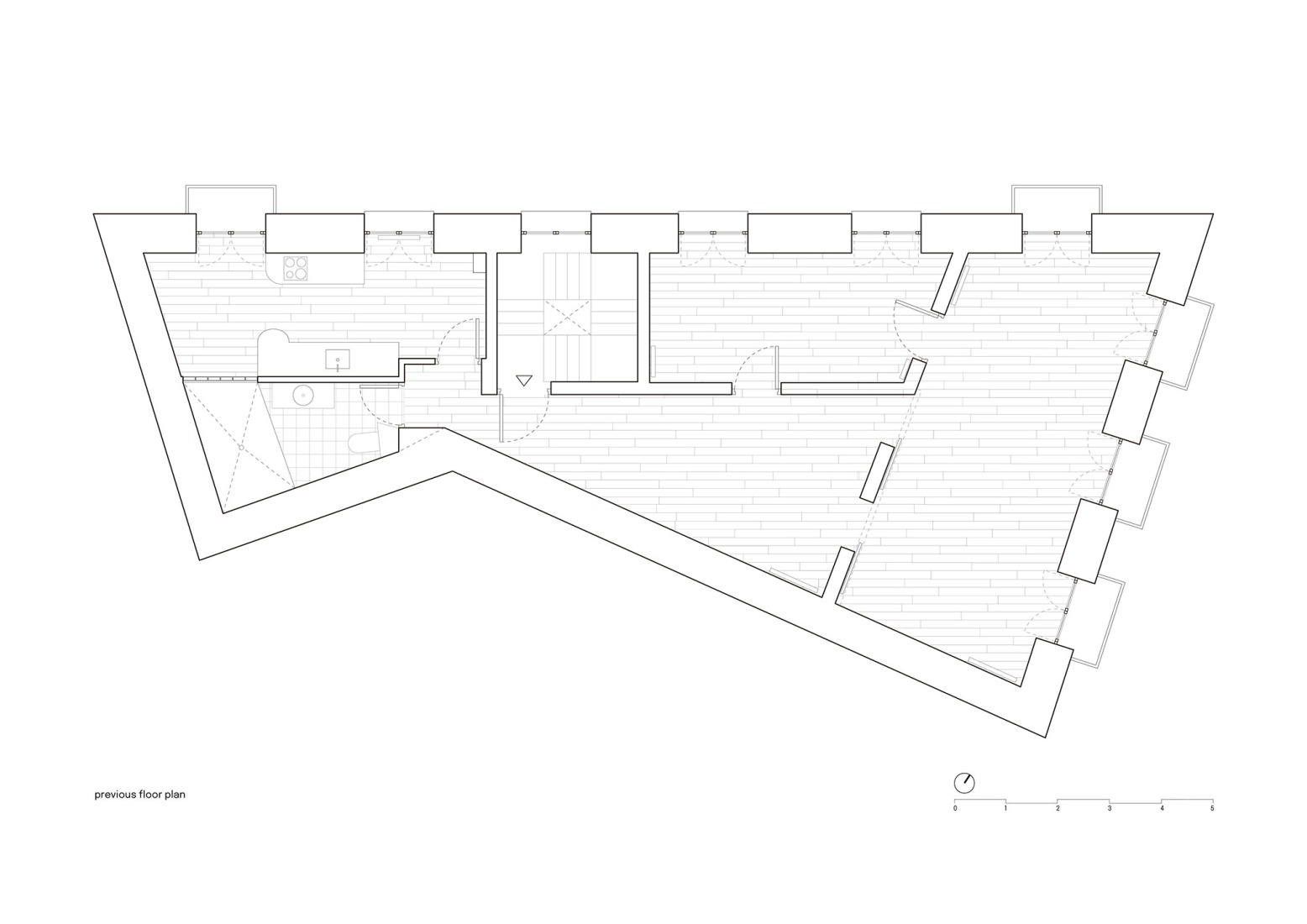 Previous floor plan. "EME" house by gon. 