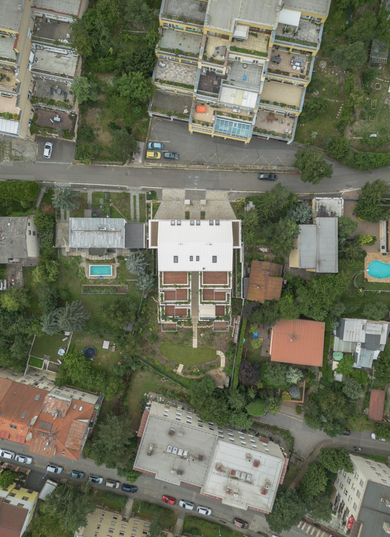 "Krč Terraced Twins" by Martin Cenek Architecture. Photograph by Martin Cenek.