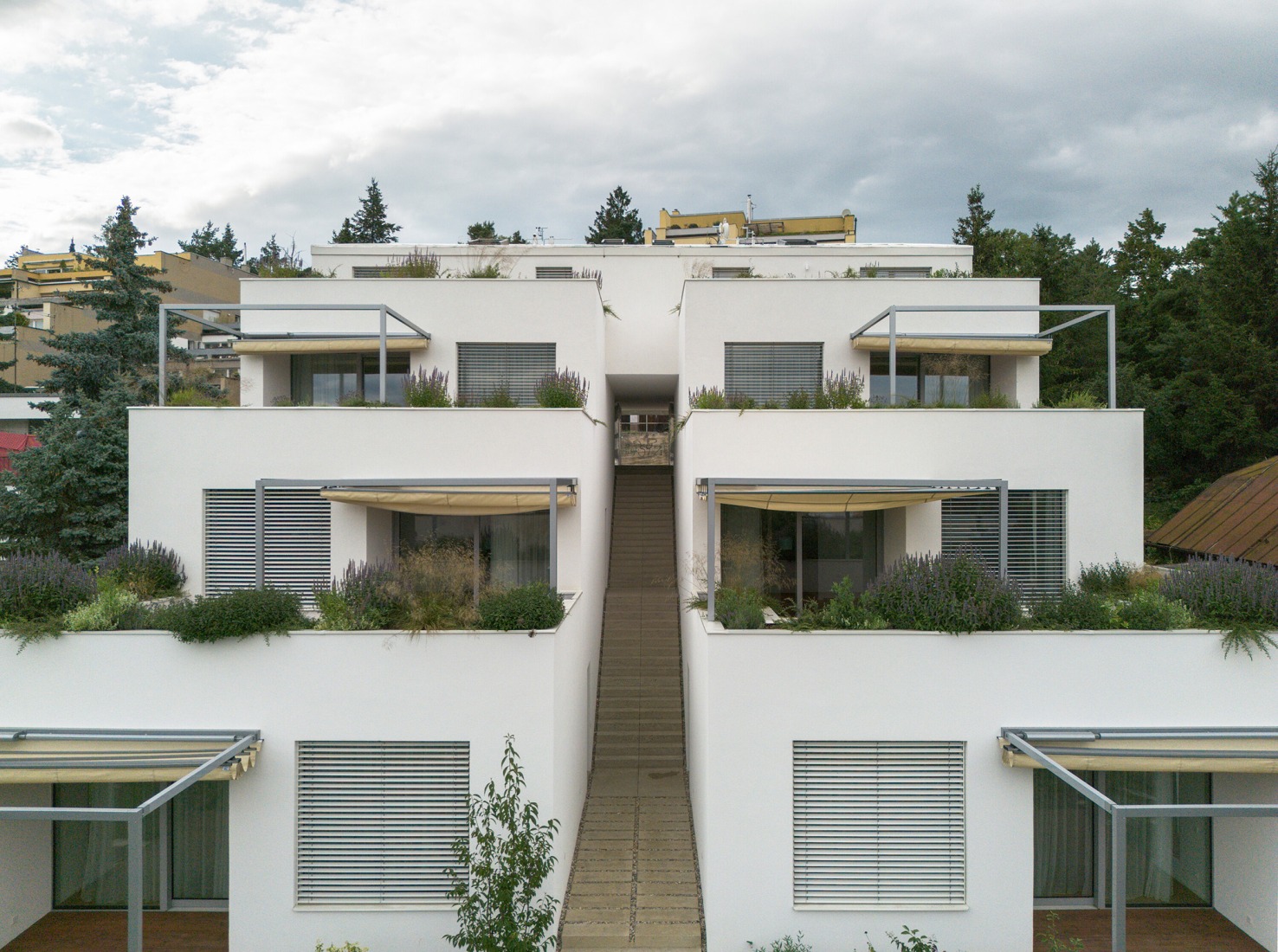 "Krč Terraced Twins" by Martin Cenek Architecture. Photograph by Martin Cenek.