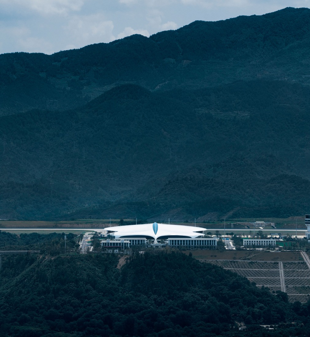 Aeropuerto de Lishui por MAD. Fotografía por CreatAR Images.