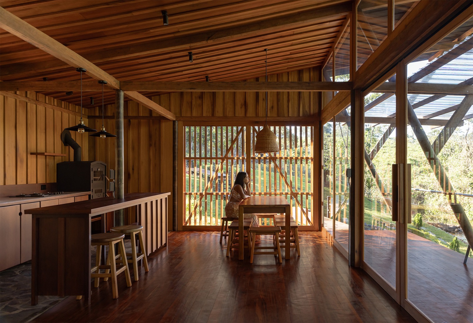 "Hoguera de Madera" by Mestizo Estudio Arquitectura. Photograph by JAG Studio.
