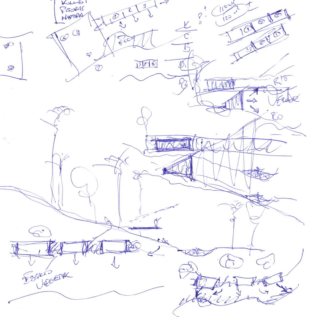 Sketch. "Hoguera de Madera" by Mestizo Estudio Arquitectura.