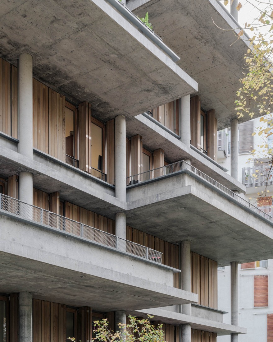 36 viviendas sociales por Nicolas Hugoo Architecture. Fotografía por Pierre Romain Guedj. 