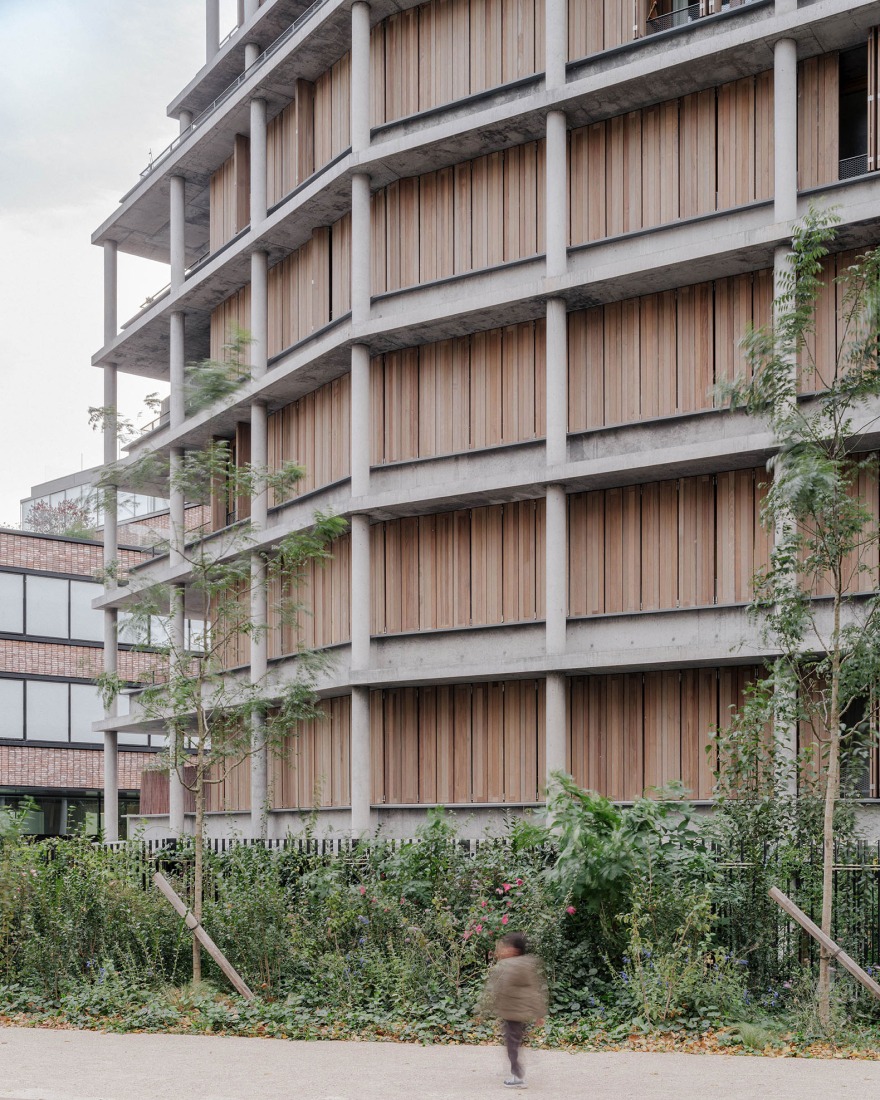 36 viviendas sociales por Nicolas Hugoo Architecture. Fotografía por Pierre Romain Guedj. 