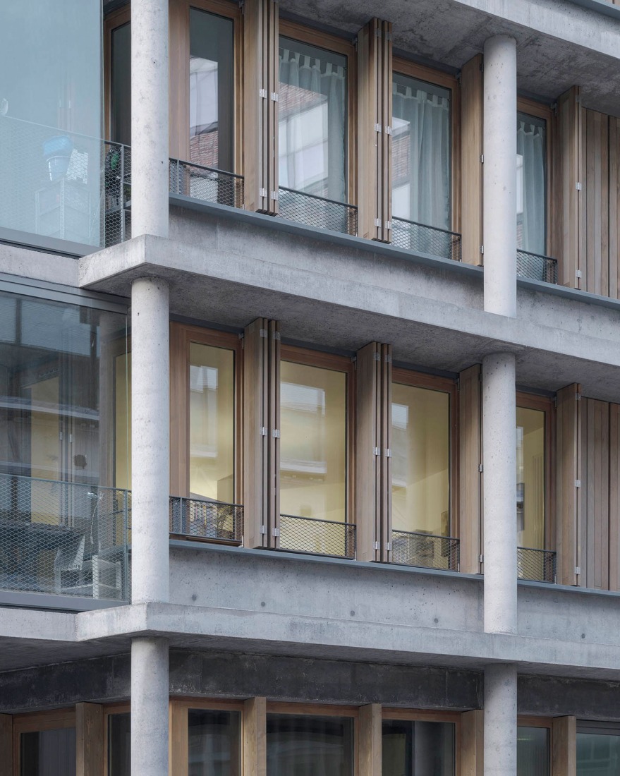 36 viviendas sociales por Nicolas Hugoo Architecture. Fotografía por Pierre Romain Guedj. 