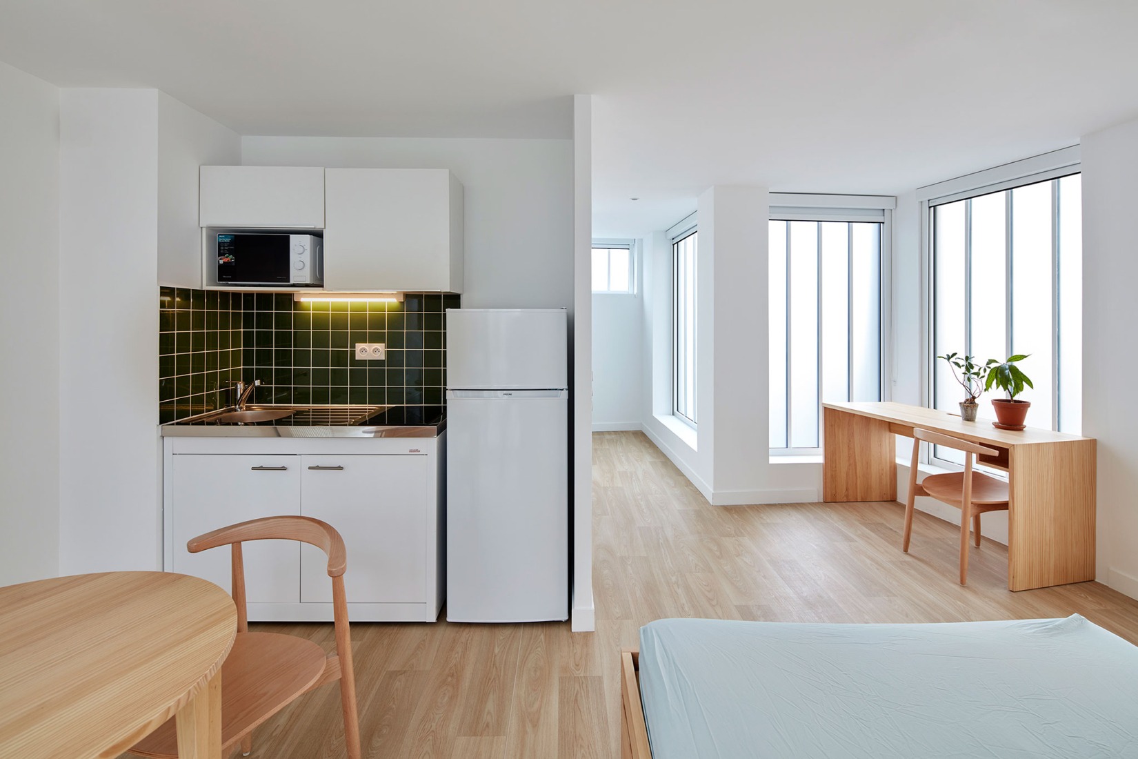 Conversion of a car park into a social housing residence by NZI Architectes. Photograph by Frédéric Delangle. 