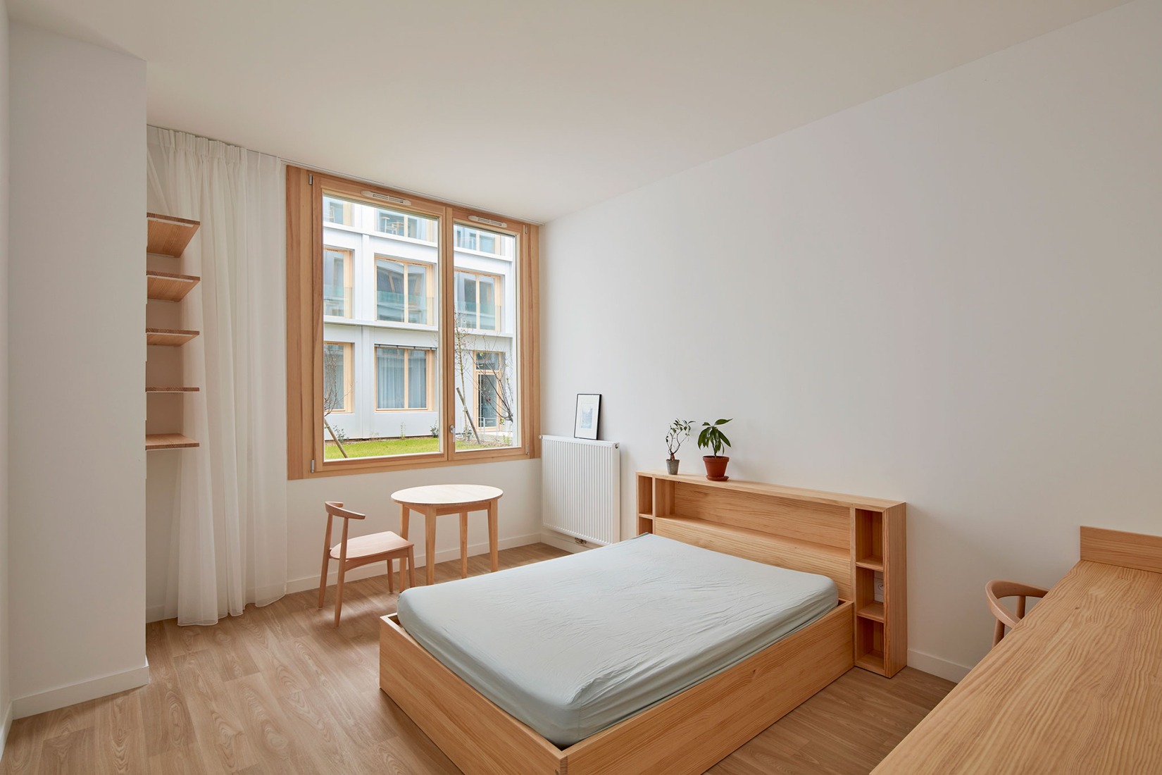Conversion of a car park into a social housing residence by NZI Architectes. Photograph by Frédéric Delangle. 