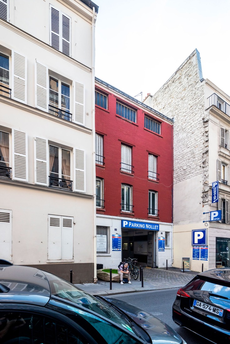 Construction process. Conversion of a car park into a social housing residence by NZI Architectes. 