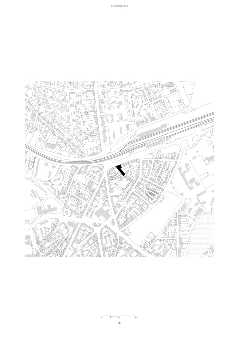 Site plan. "Third Place Flow" by Office Zola architectes. 