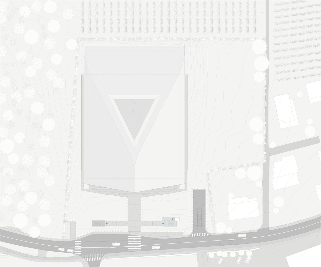 Site plan. Museum Depot by Peter Pichler Architecture. 