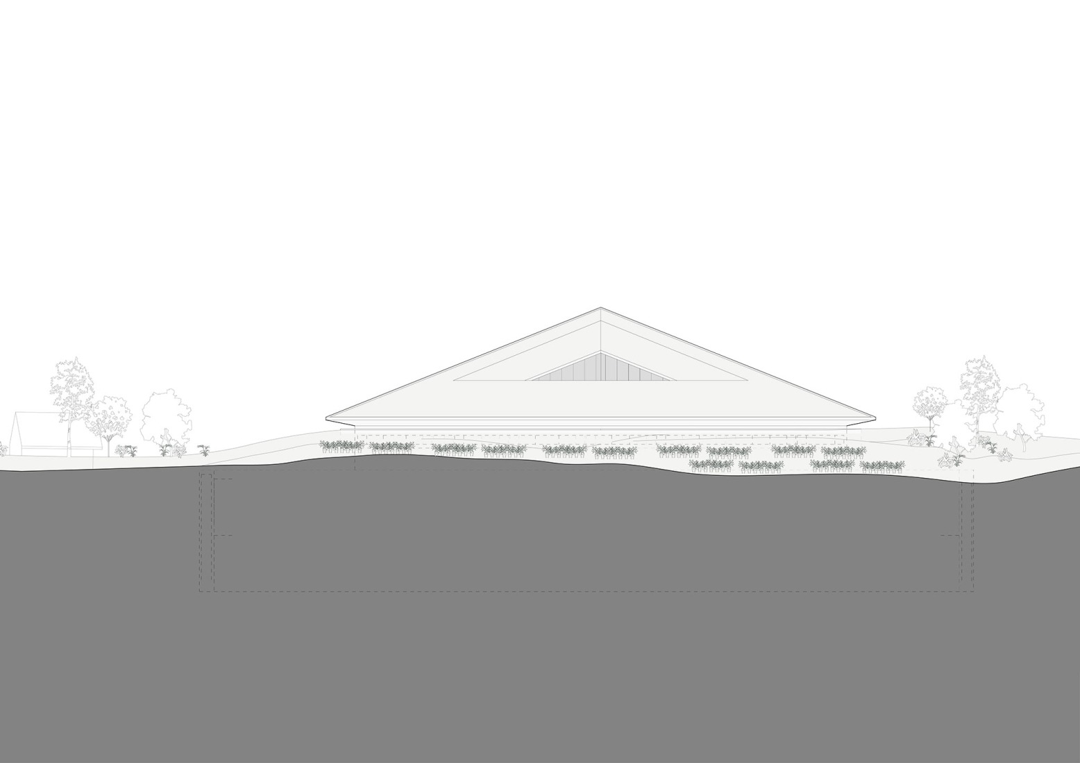 Elevation. Museum Depot by Peter Pichler Architecture.