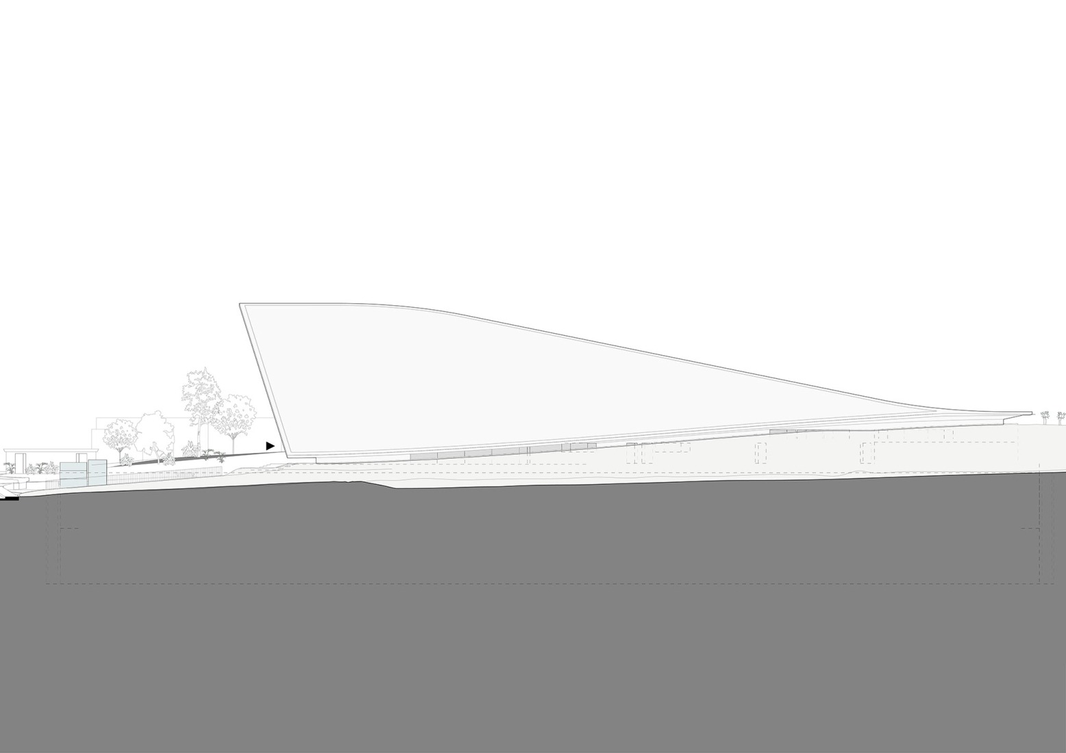 Elevation. Museum Depot by Peter Pichler Architecture.