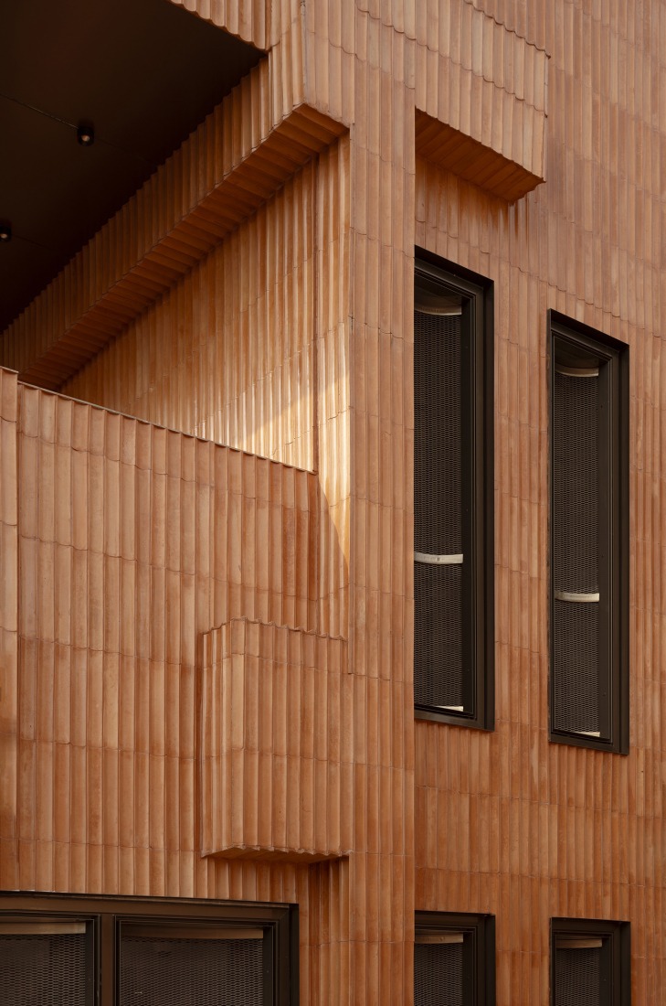 "Fluted Volume" by Studio UF+O. Photograph by Vivek Eadara.