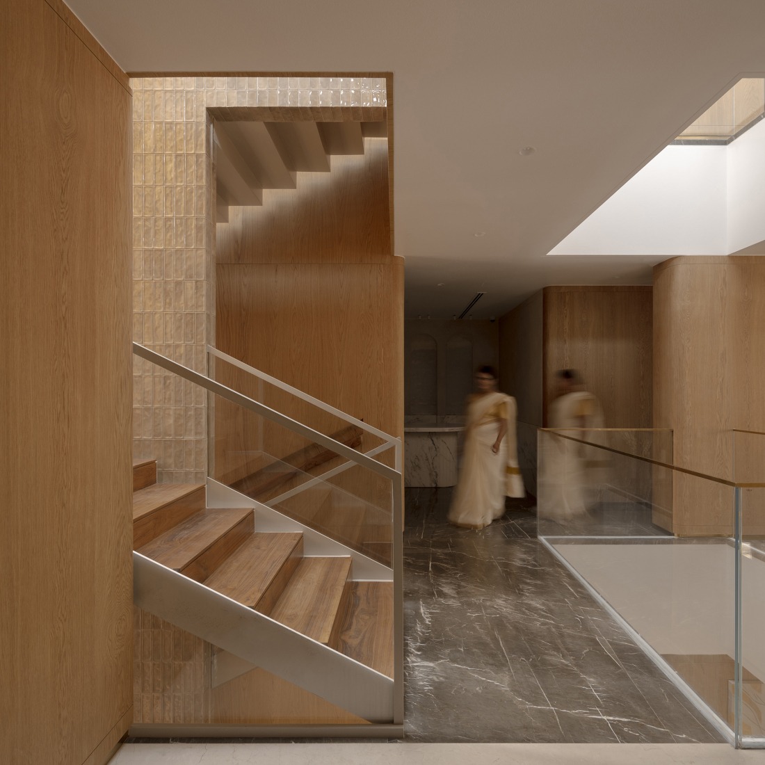 "Fluted Volume" by Studio UF+O. Photograph by Vivek Eadara.