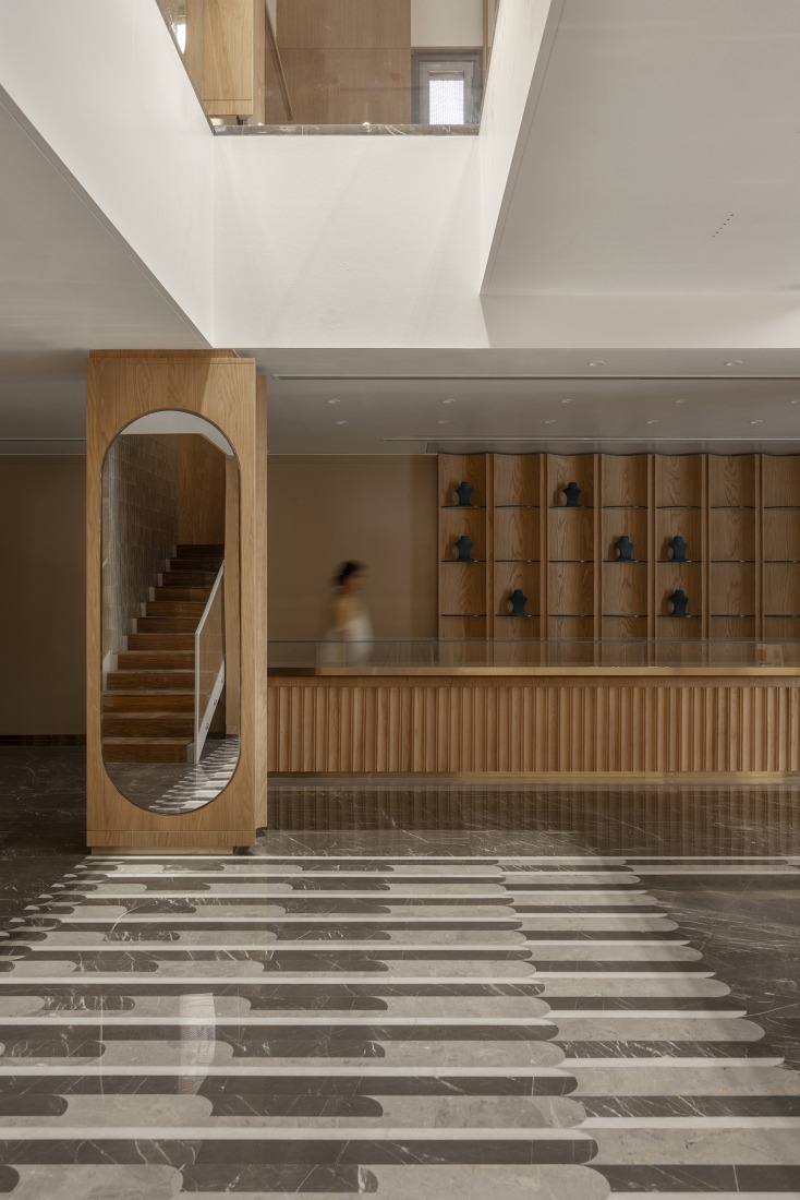 "Fluted Volume" by Studio UF+O. Photograph by Vivek Eadara.