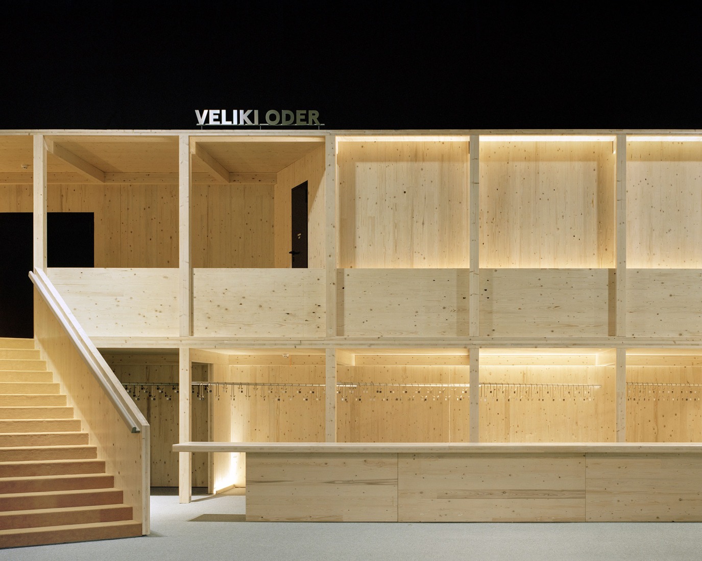 Espacios Temporales para el Teatro Nacional Esloveno Drama. Fotografía por Maxime Delvaux.