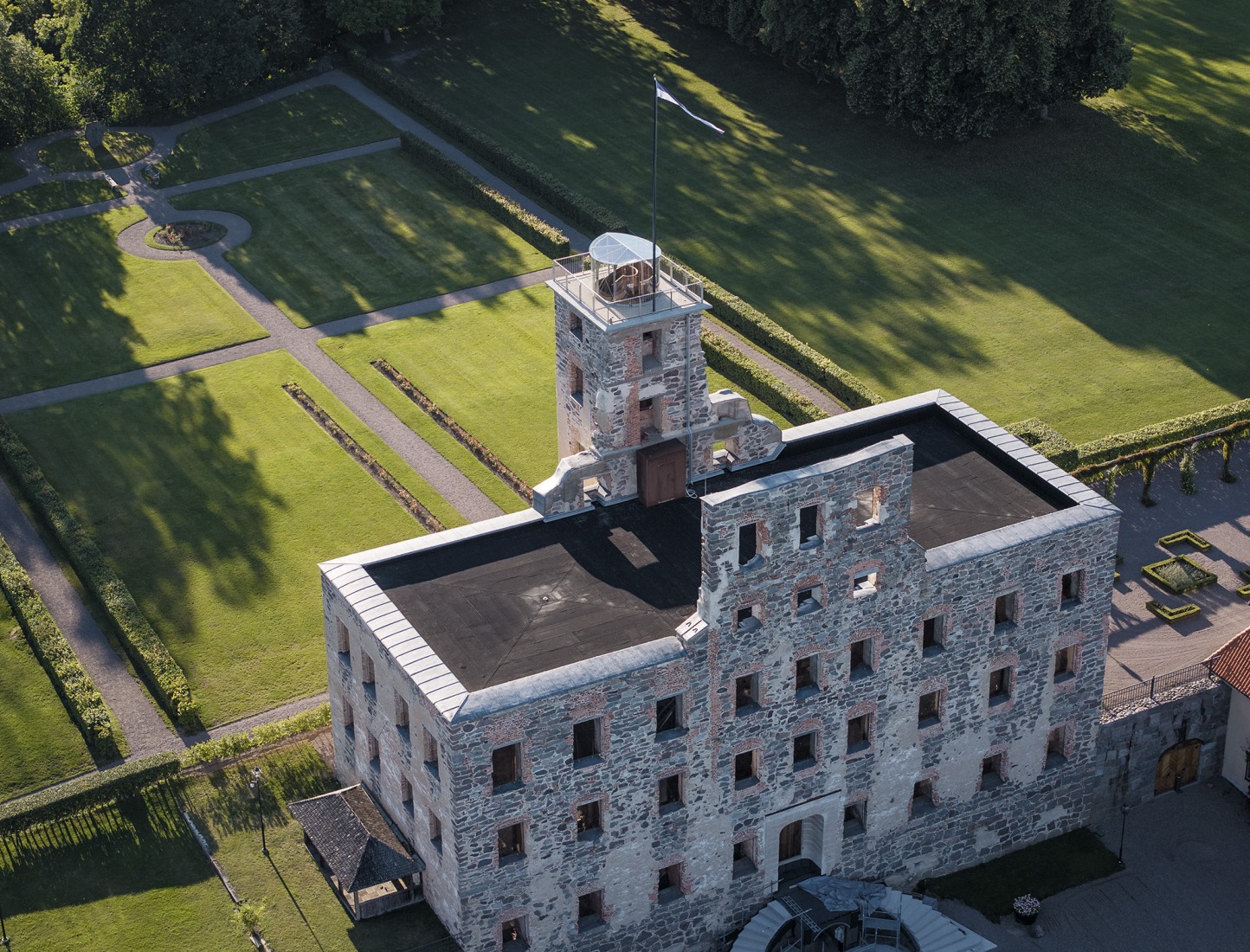Ruinas del castillo de Stjärnorp por Wikerstål Arkitekter / Tengbom Arkitekter. Fotografía por Felix Gerlach.