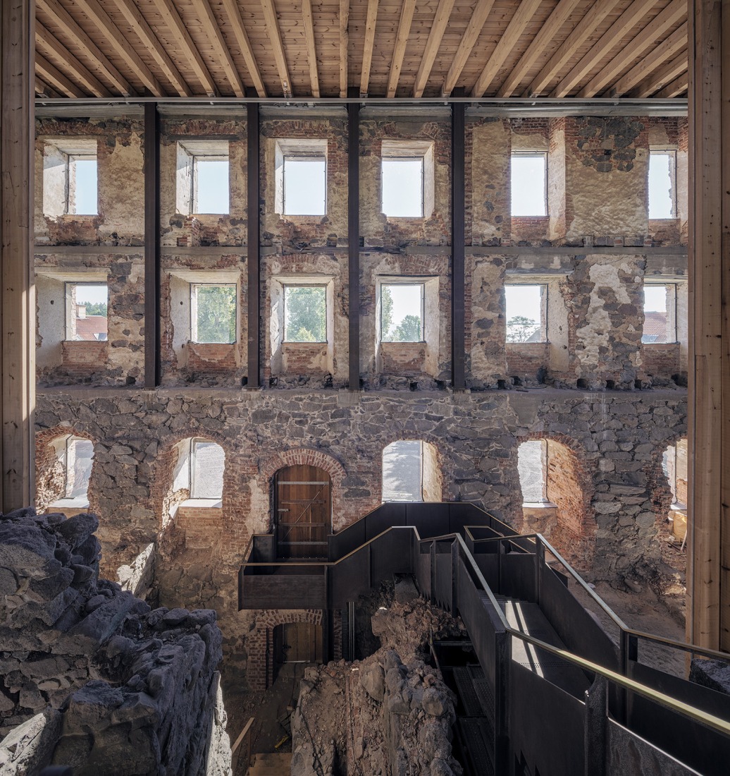 Ruinas del castillo de Stjärnorp por Wikerstål Arkitekter / Tengbom Arkitekter. Fotografía por Felix Gerlach.