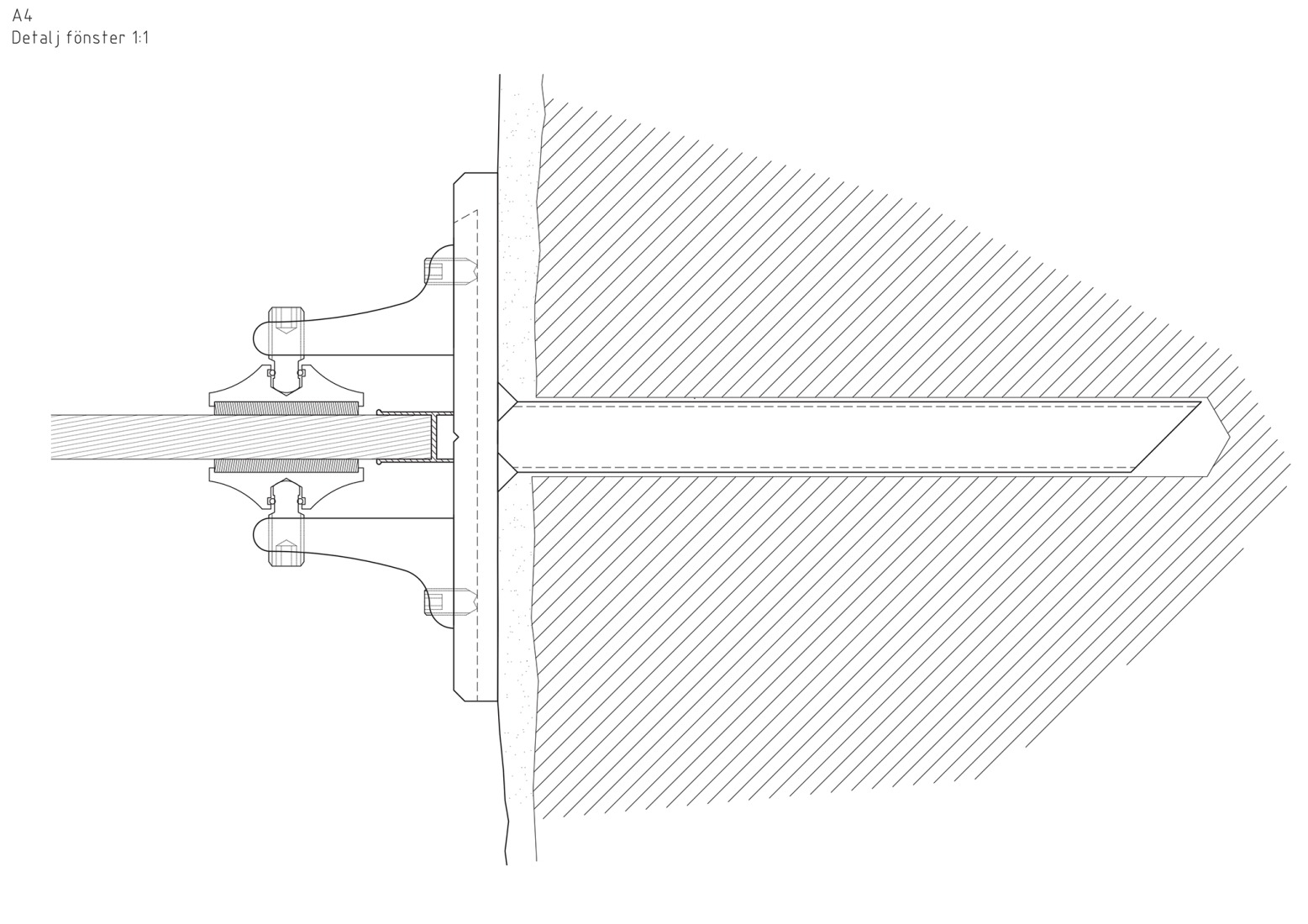 Detalle de la ventana. Ruinas del castillo de Stjärnorp por Wikerstål Arkitekter / Tengbom Arkitekter.