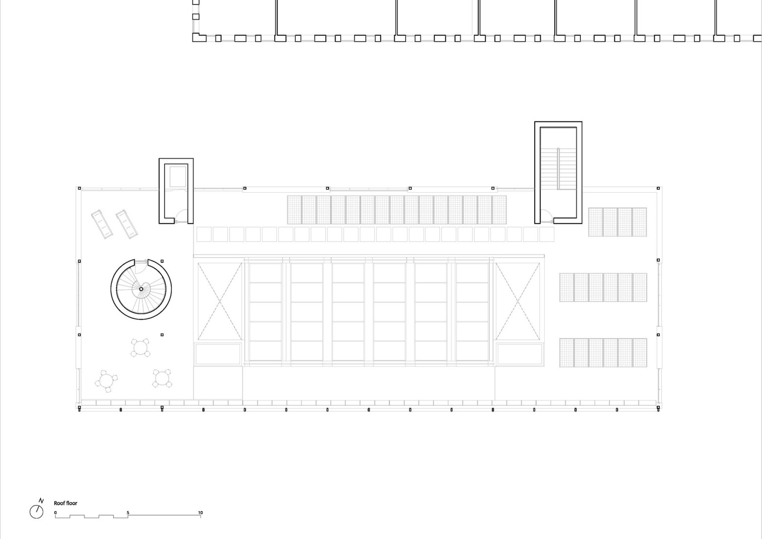 Roof plan. Expansion of the Technology-Based Business Center by VIRA arquitectura. 