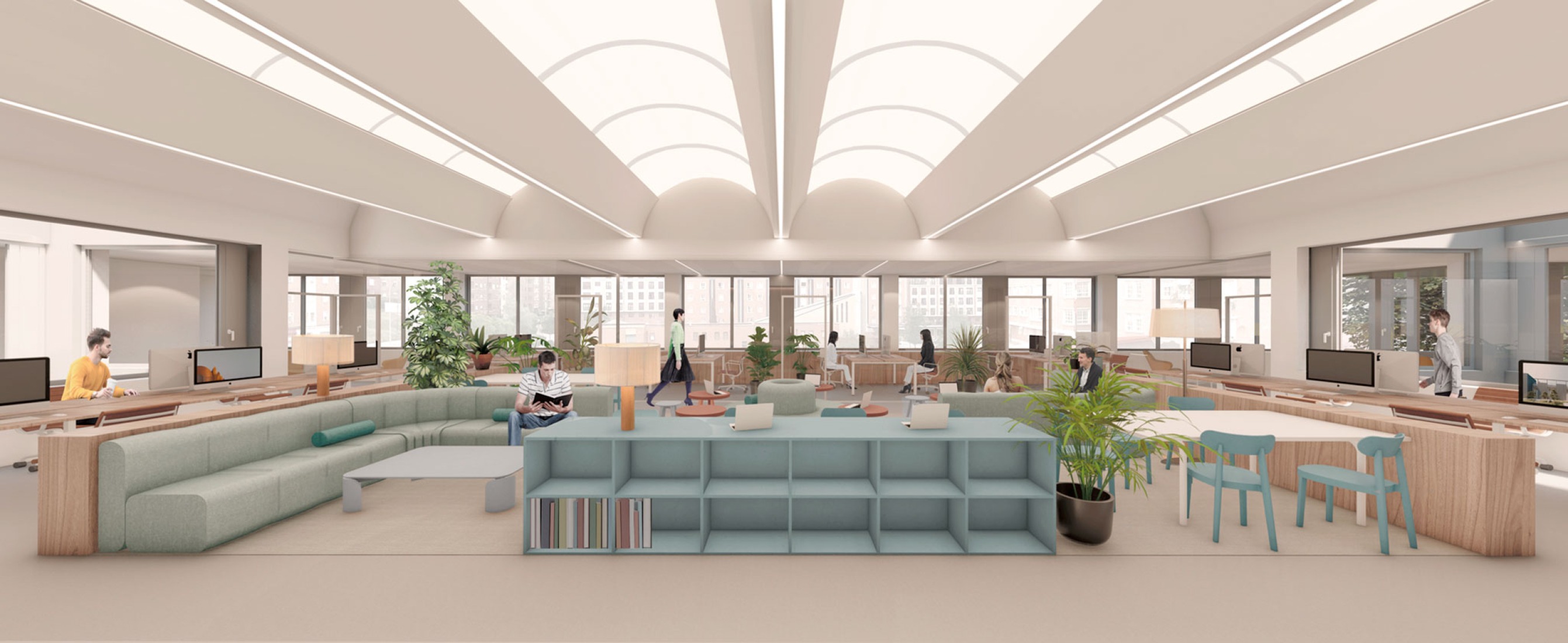 Rendering. Expansion of the Technology-Based Business Center by VIRA arquitectura.