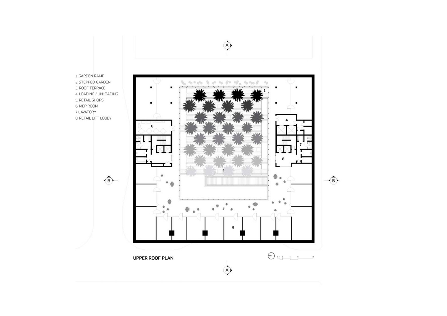 Roof plan. As Safiyyah Museum & Park by X Architects.