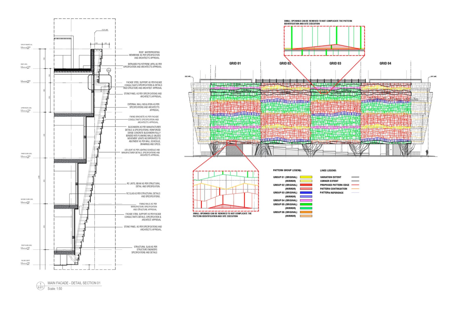 Constructive details. As Safiyyah Museum & Park by X Architects.
