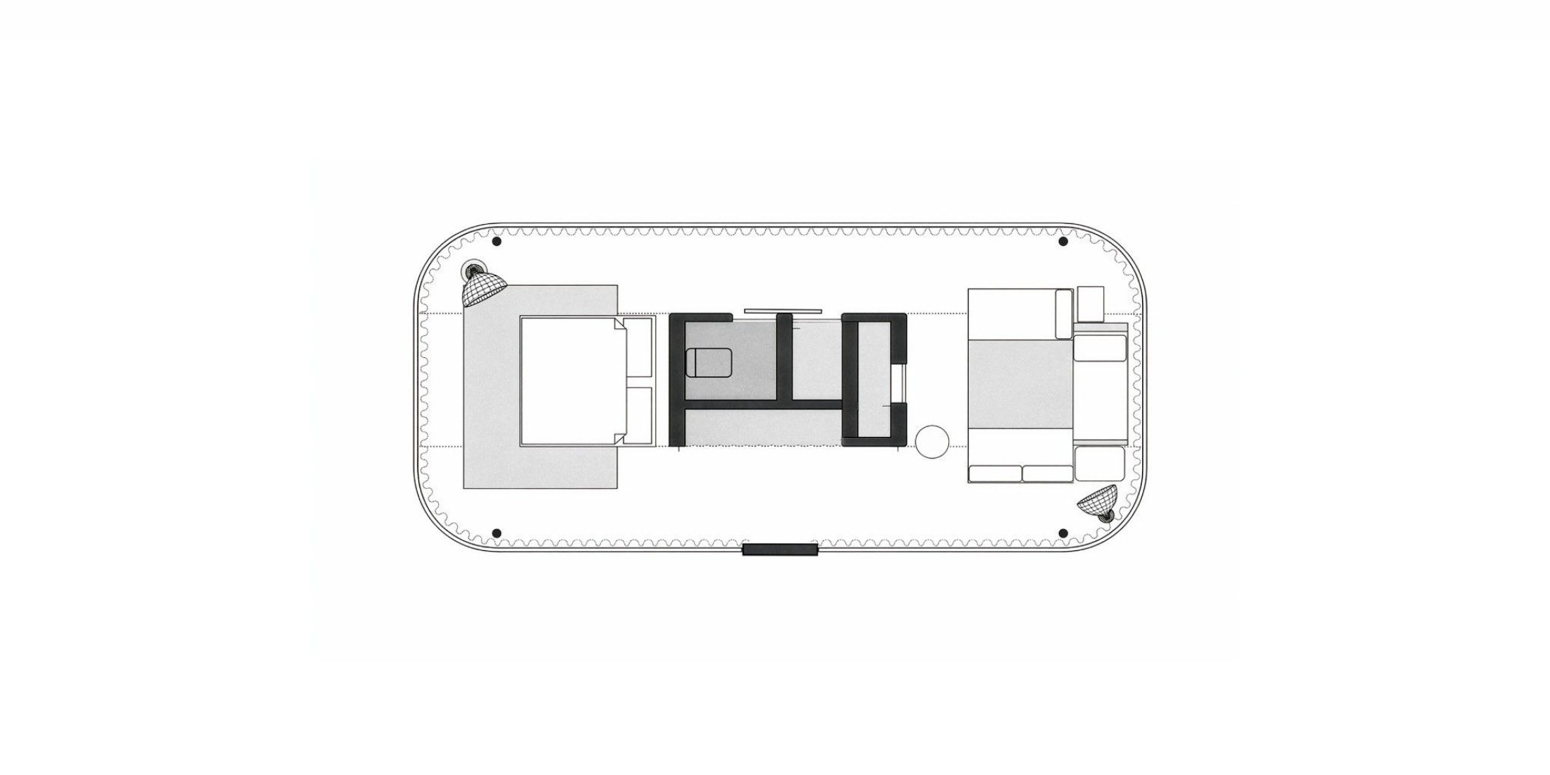 Ground floor plan. Hata-Mazanka by YOD Group. 