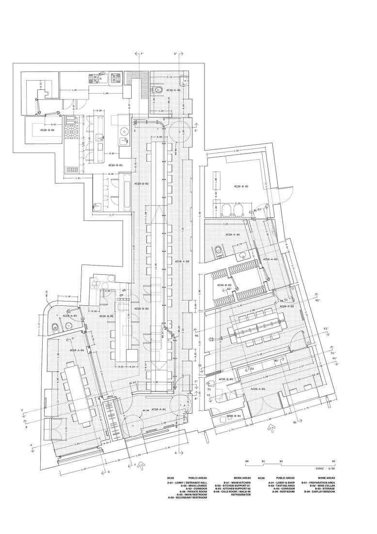 Floor plan. "Sala de Despiece SDD1" by yyplusplus.