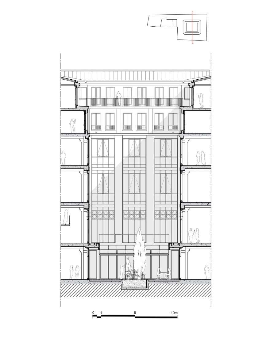 Project Section. "Sentier" by COVE Architectes + CALQ Architectes. 
