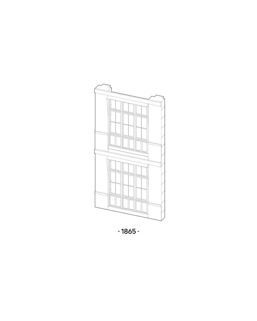 Axonometry. "Sentier" by COVE Architectes + CALQ Architectes. 