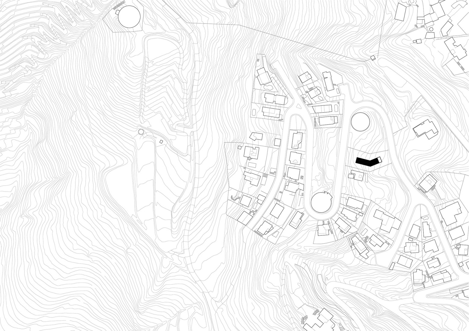 Site plan. Casa 144º by Jaime Prous Architects and Pineda Monedero.