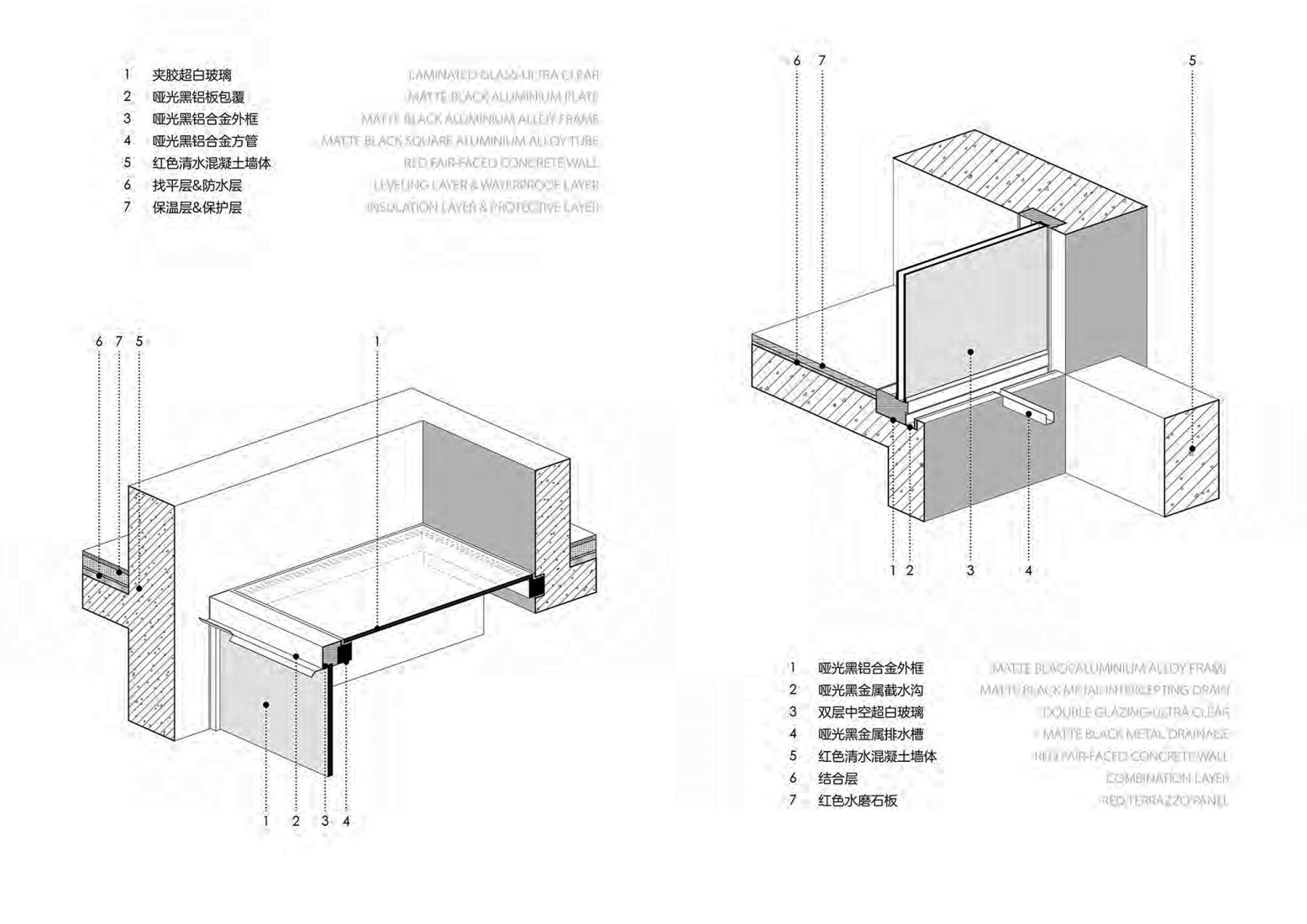 Detalles constructivos. Centro de Exposiciones «Red Box» por Mix.
