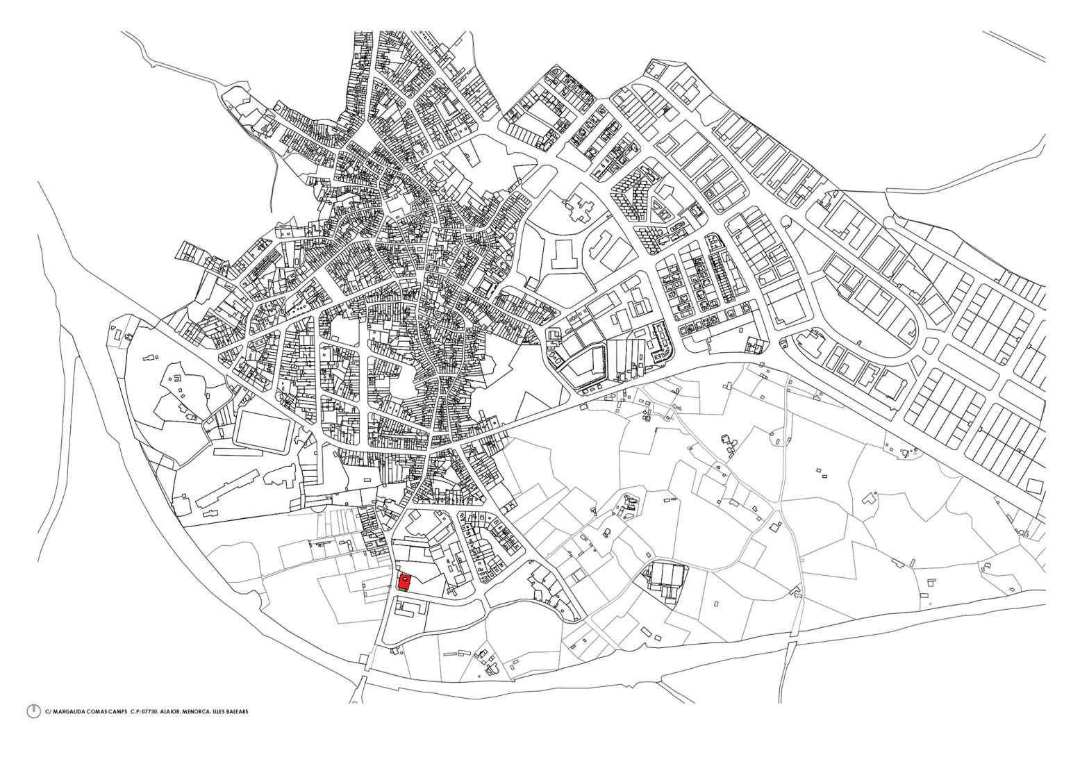 Site plan. Alaior Day Centre by Montis Sastre Arquitectura. 